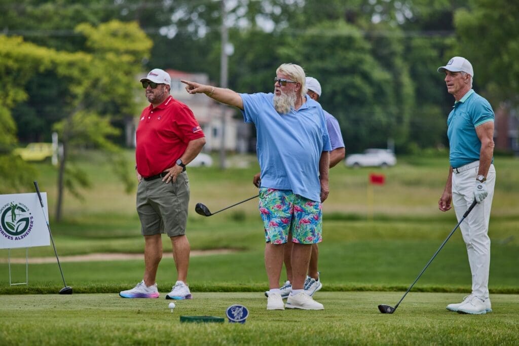 John Daly instructing someone